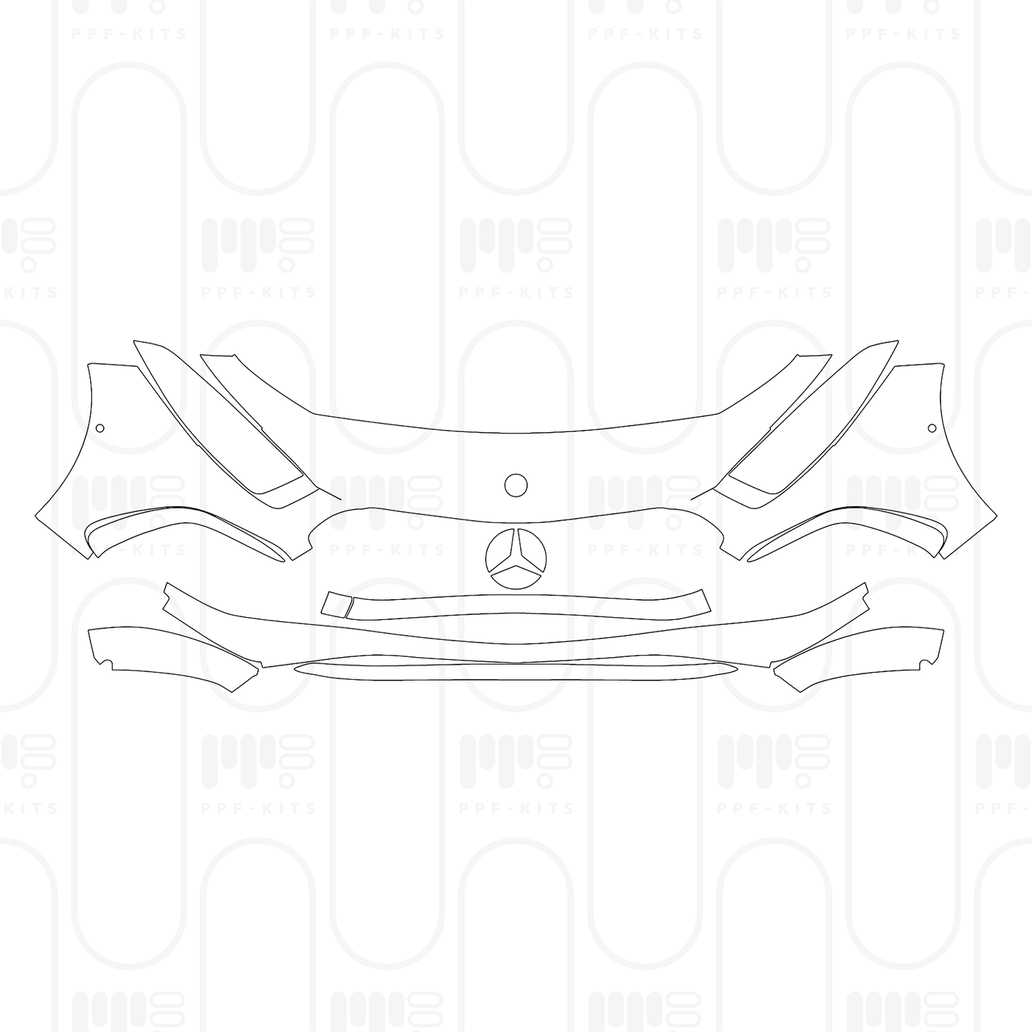 PPF prédécoupé Mercedes-Benz A Class Sedan AMG Line Standard Wheelbase 2026
