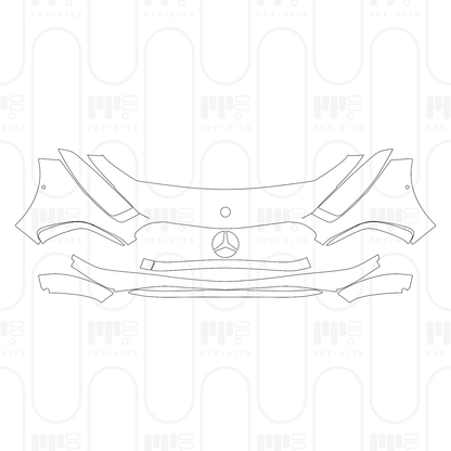 PPF prédécoupé Mercedes-Benz A Class Sedan AMG Line Standard Wheelbase 2026