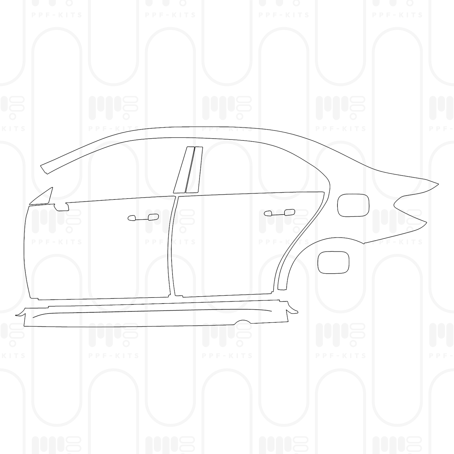 PPF prédécoupé Mercedes-Benz A Class Sedan AMG Line Extended Wheelbase (Chinese only) 2026