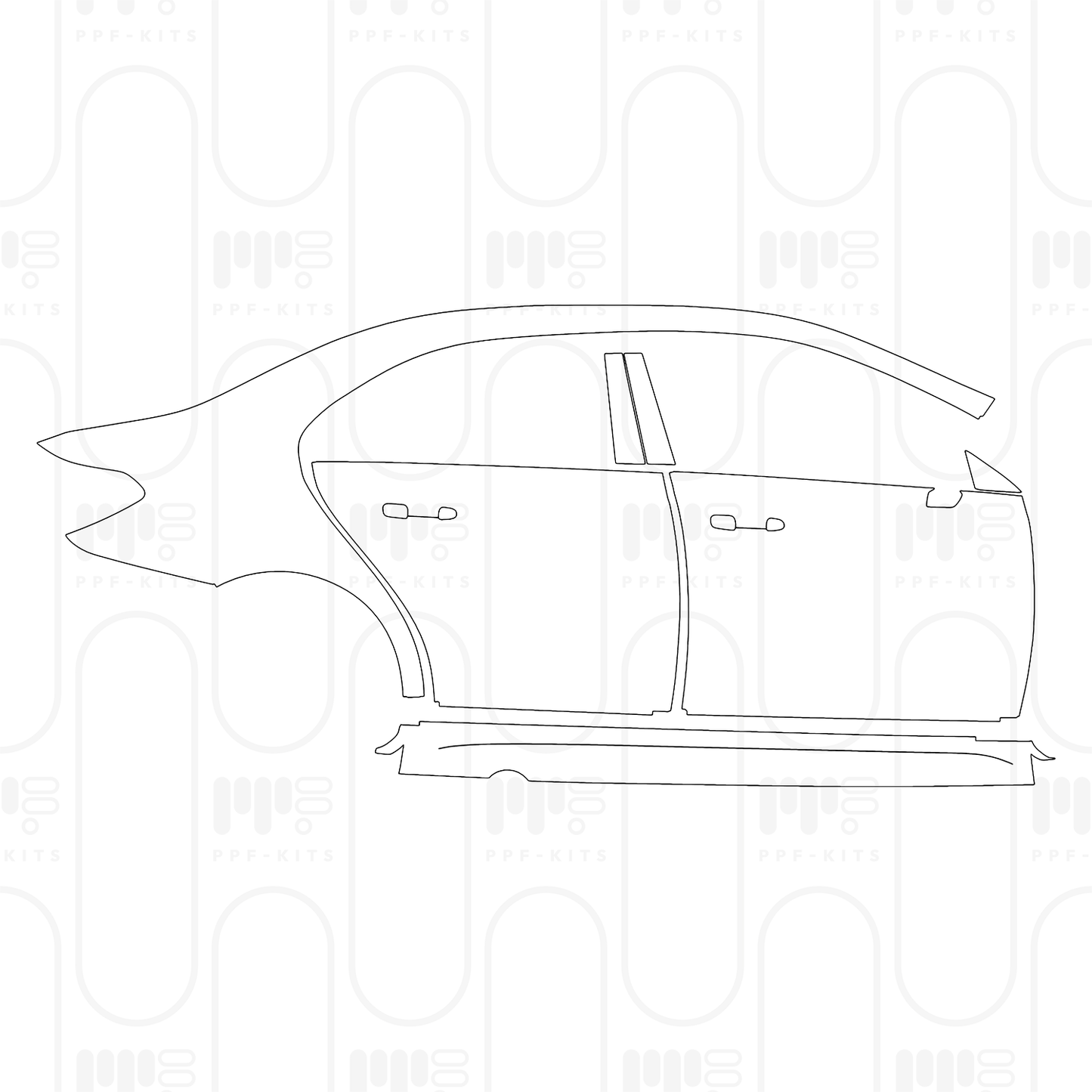 PPF prédécoupé Mercedes-Benz A Class Sedan AMG Line Extended Wheelbase (Chinese only) 2026