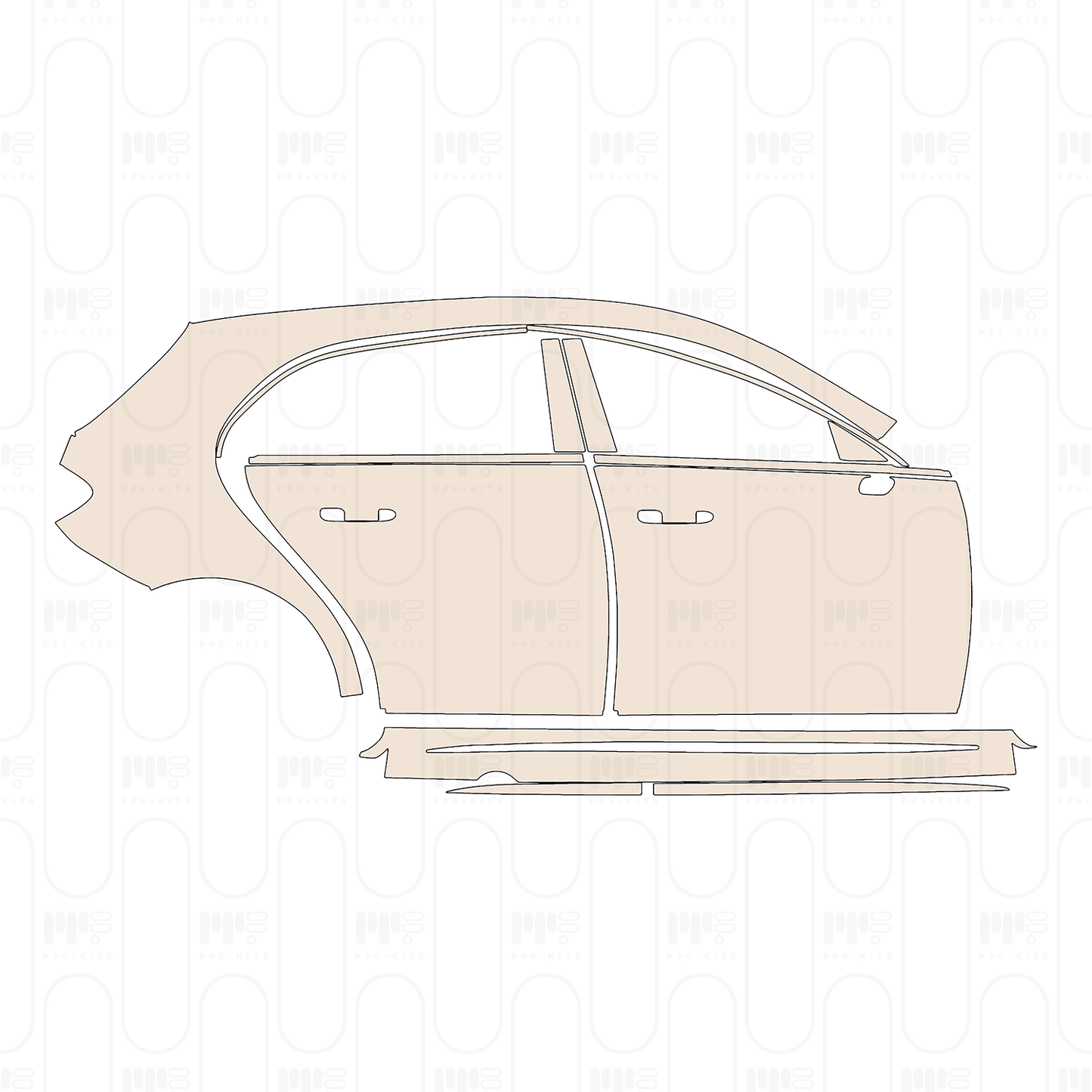 PPF prédécoupé Mercedes-Benz A Class Hatchback AMG A 45 2026