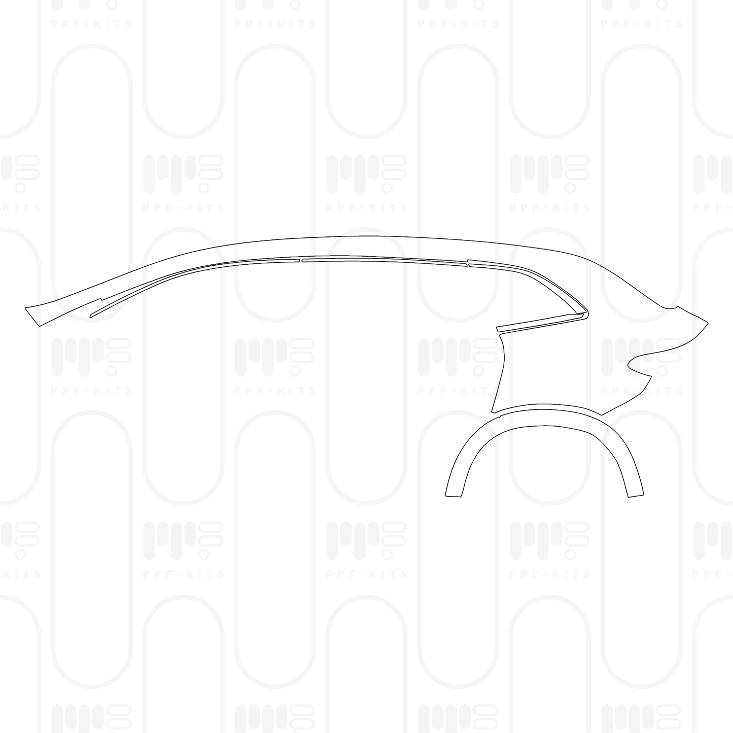 PPF prédécoupé Mercedes-Benz EQS SUV 450 4MATIC 2026