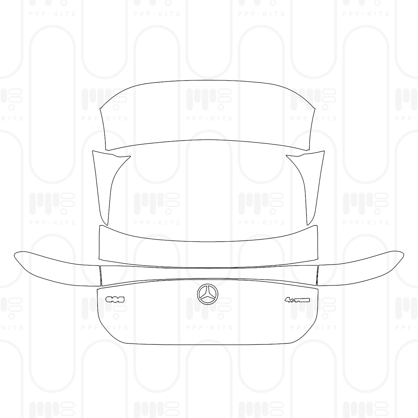 PPF prédécoupé Mercedes-Benz EQS SUV 450 4MATIC 2026