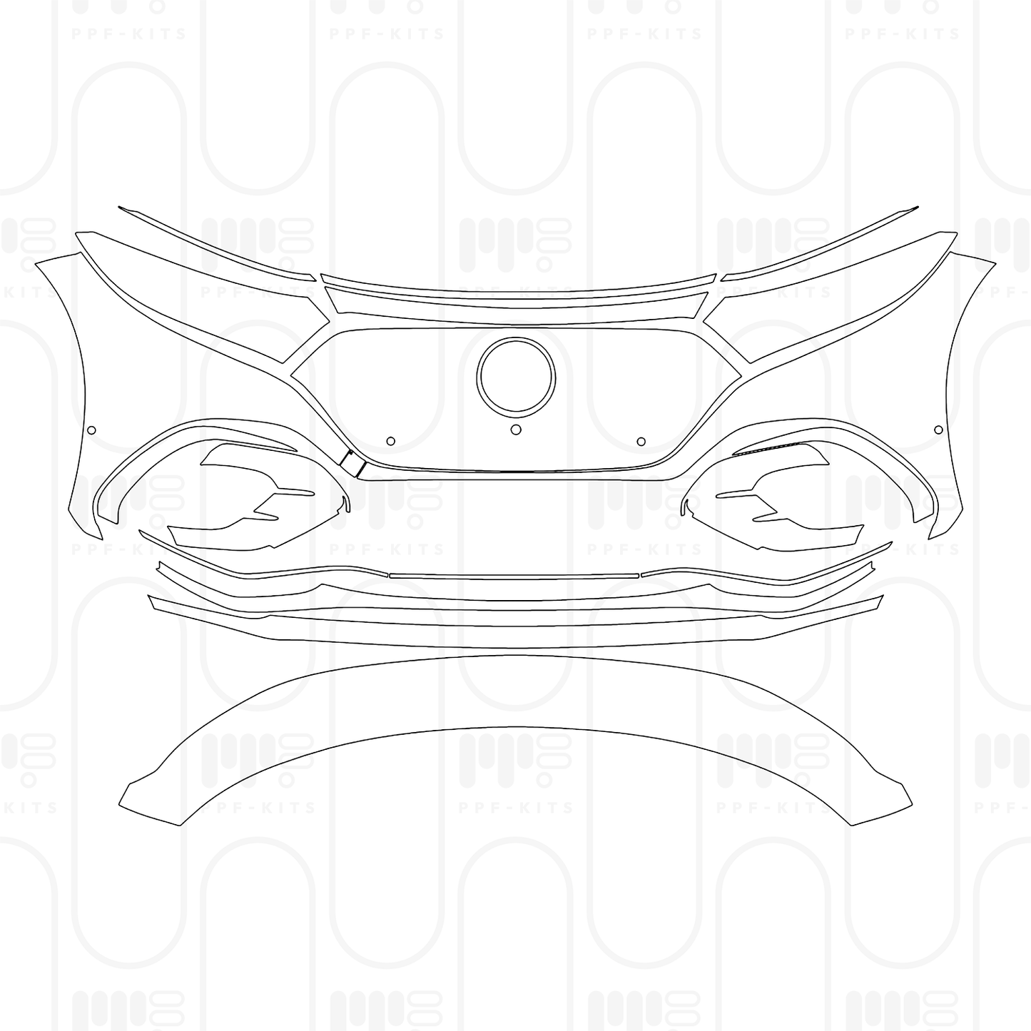 PPF prédécoupé Mercedes-Benz EQS SUV 580 4MATIC 2026