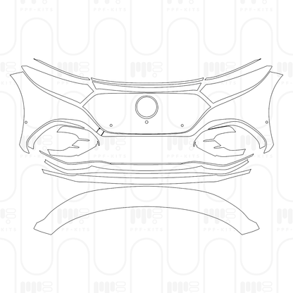 PPF prédécoupé Mercedes-Benz EQS SUV 580 4MATIC 2026