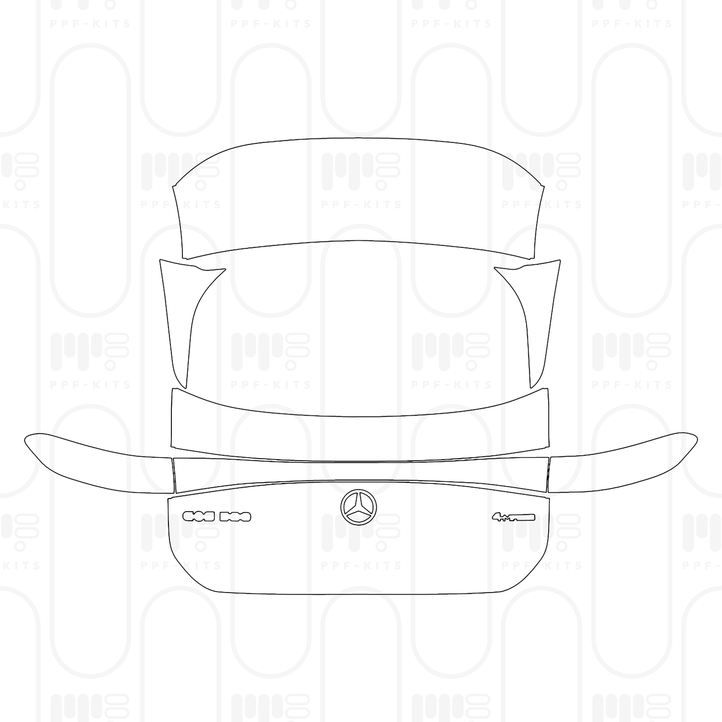 PPF prédécoupé Mercedes-Benz EQS SUV 580 4MATIC 2026