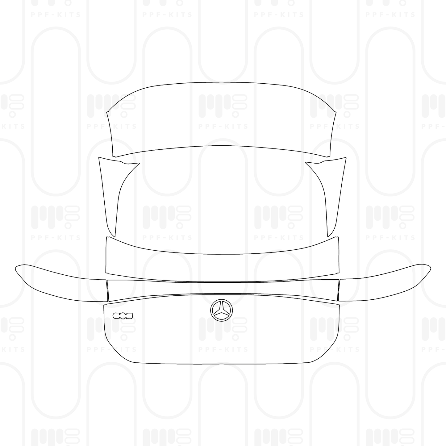 PPF prédécoupé Mercedes-Benz EQS SUV 450+ 2026