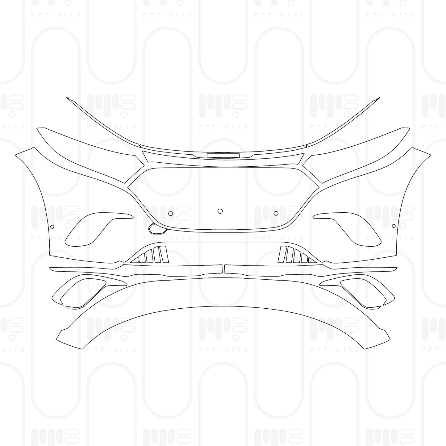 PPF prédécoupé Mercedes-Benz MAYBACH EQS SUV 2026