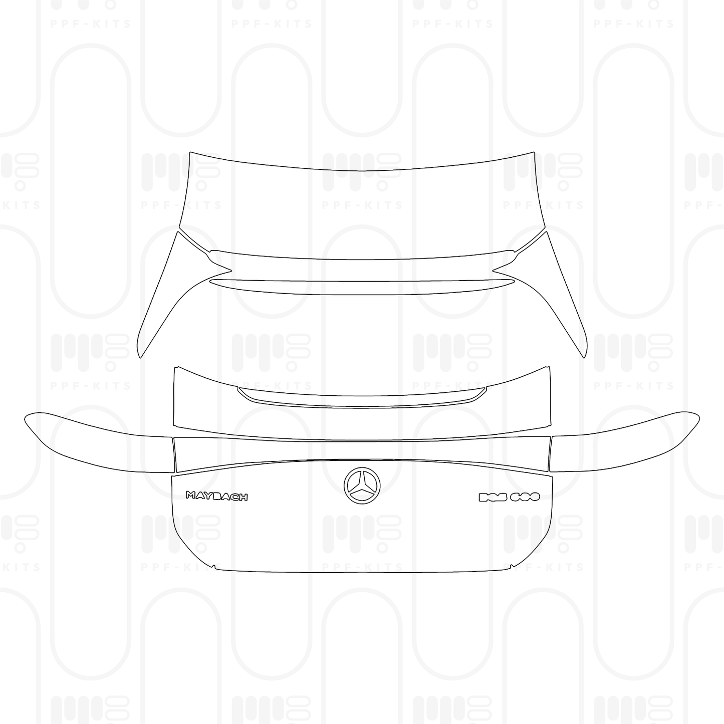 PPF prédécoupé Mercedes-Benz MAYBACH EQS SUV 2026