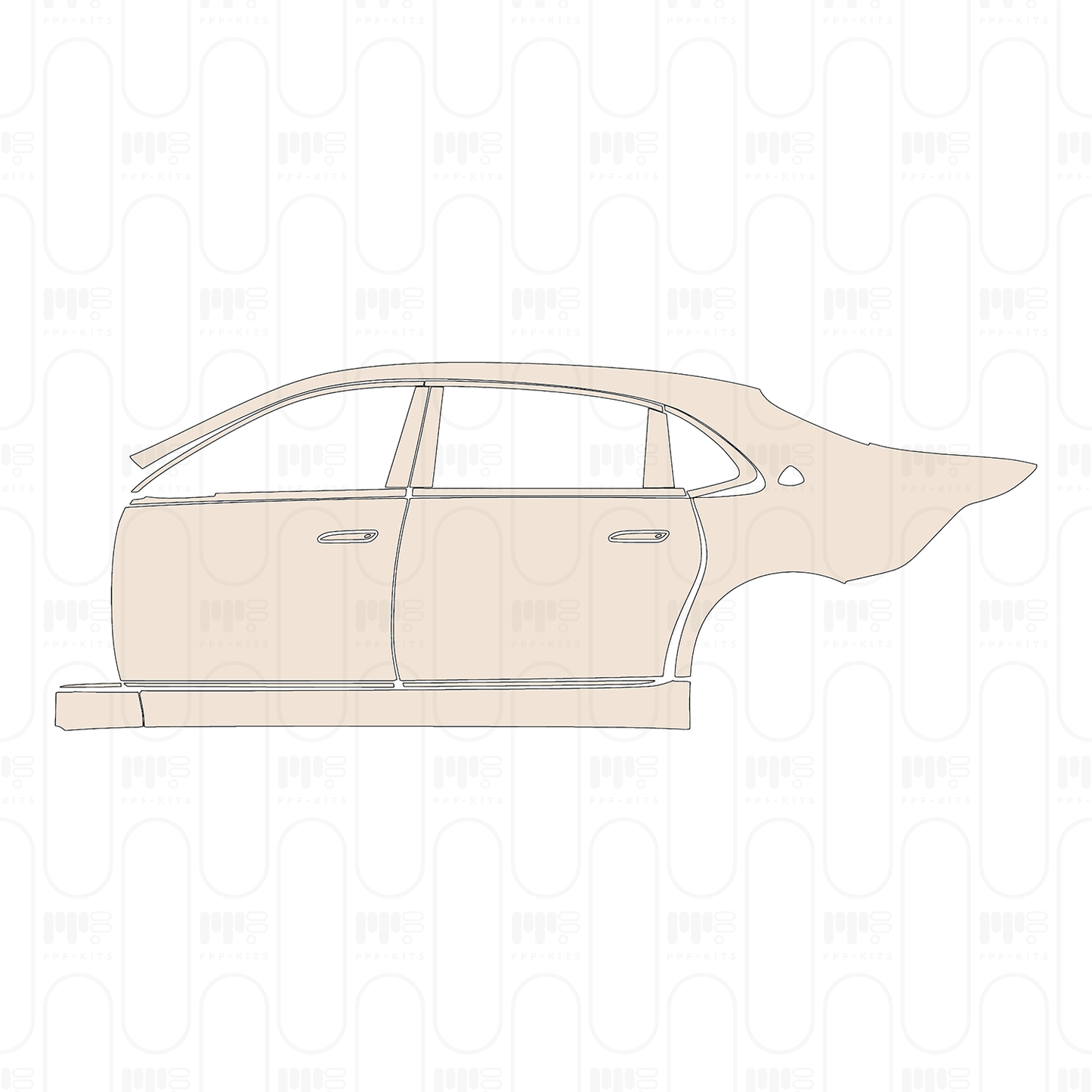 PPF prédécoupé Mercedes-Benz Maybach S Class S480 2026