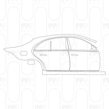 PPF prédécoupé Mercedes-Benz S Class Sedan Base Extended Wheelbase 2026