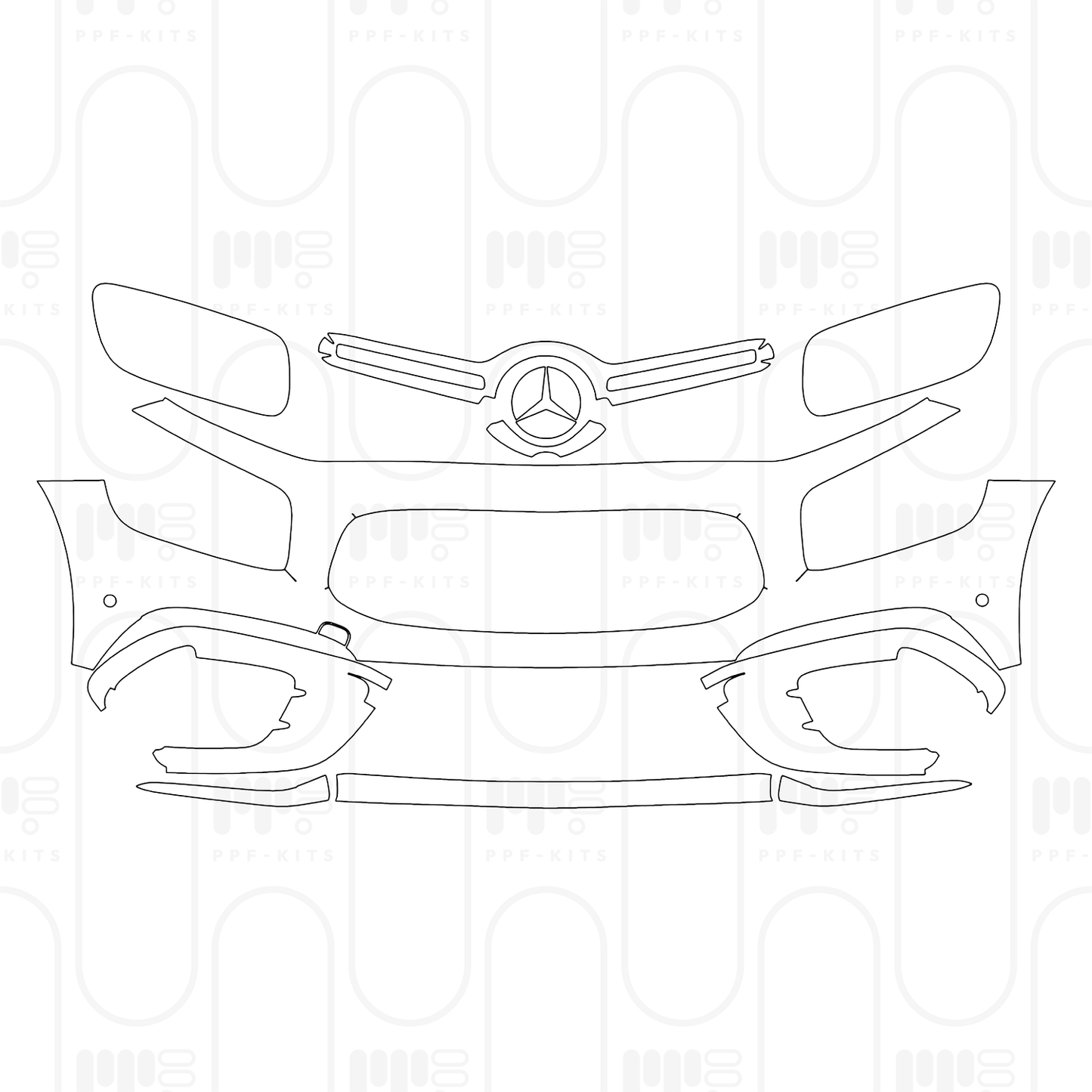 PPF prédécoupé Mercedes-Benz GLB AMG Line 2026