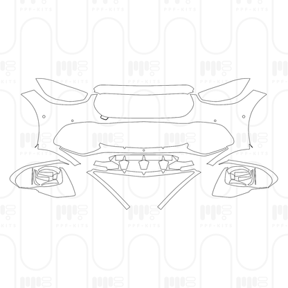 PPF prédécoupé Mercedes-Benz S Class Sedan AMG S63 E Performance Extended Wheelbase 2026