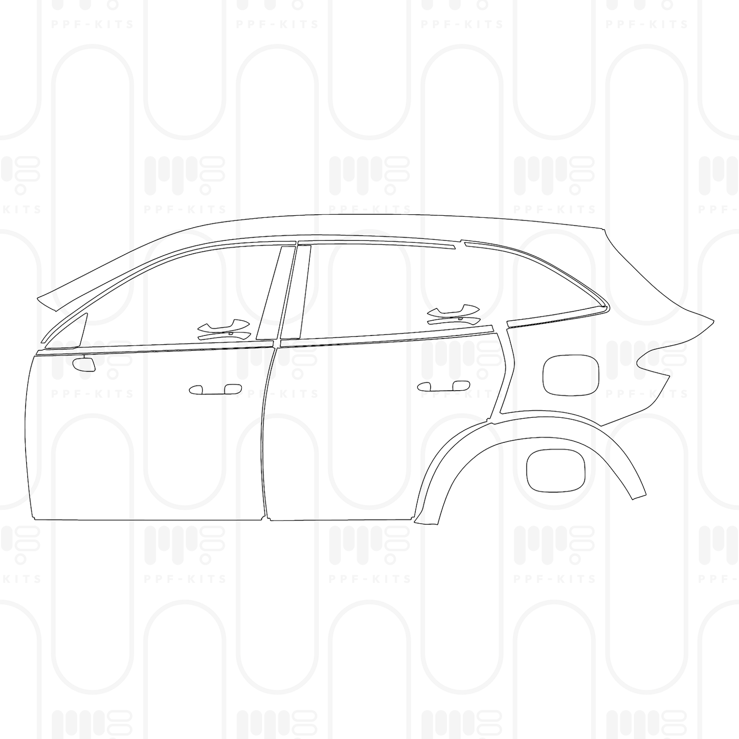 PPF prédécoupé Mercedes-Benz GLC SUV Standard Wheelbase (GLC) Base 2026