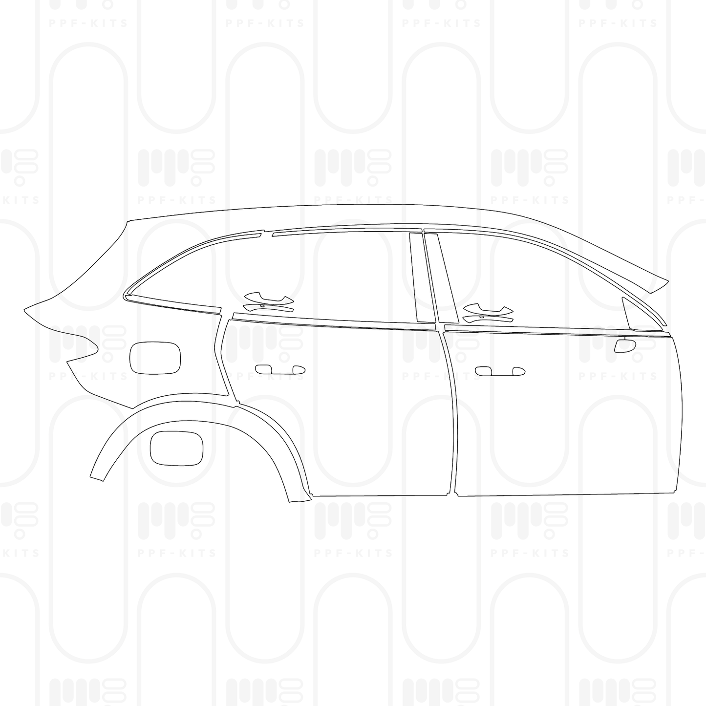 PPF prédécoupé Mercedes-Benz GLC SUV AMG GLC43 2026