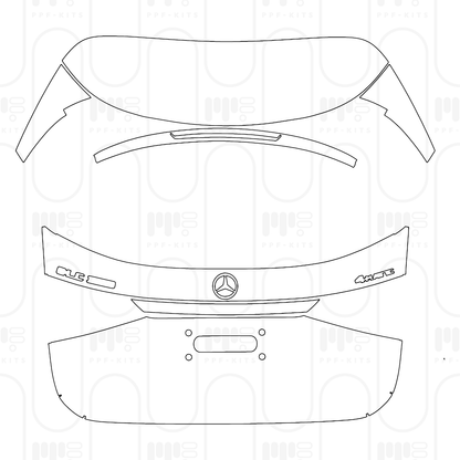 PPF prédécoupé Mercedes-Benz GLC SUV Standard Wheelbase (GLC) Base 2026