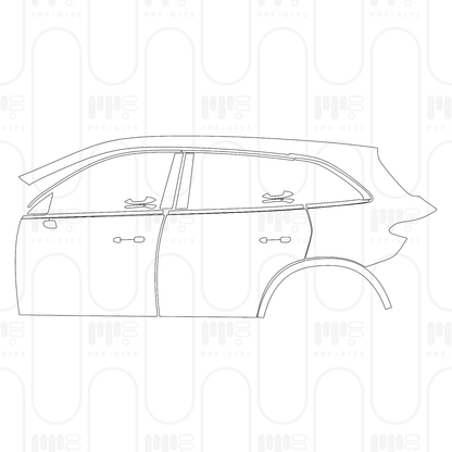 PPF prédécoupé Mercedes-Benz GLC SUV Extended Wheelbase (GLC L) AMG Line 2026
