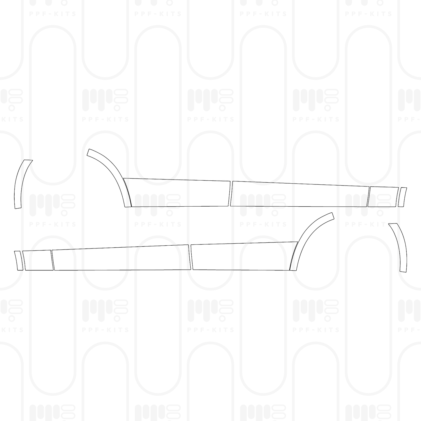 PPF prédécoupé Mercedes-Benz GLC SUV Extended Wheelbase (GLC L) AMG Line 2026