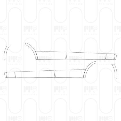 PPF prédécoupé Mercedes-Benz GLC SUV Extended Wheelbase (GLC L) AMG Line 2026