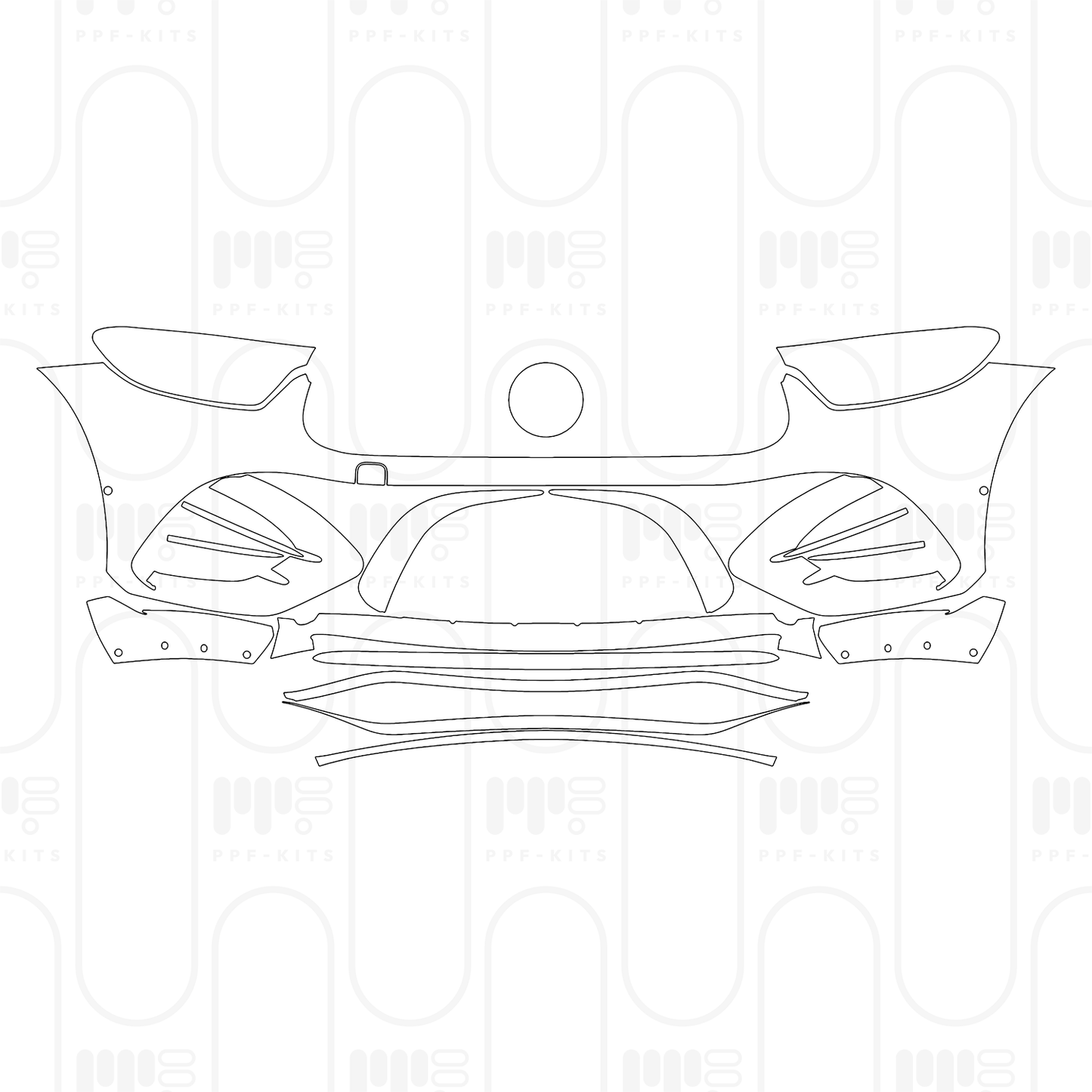 PPF prédécoupé Mercedes-Benz GLC SUV AMG GLC 63 S e Performance 2026
