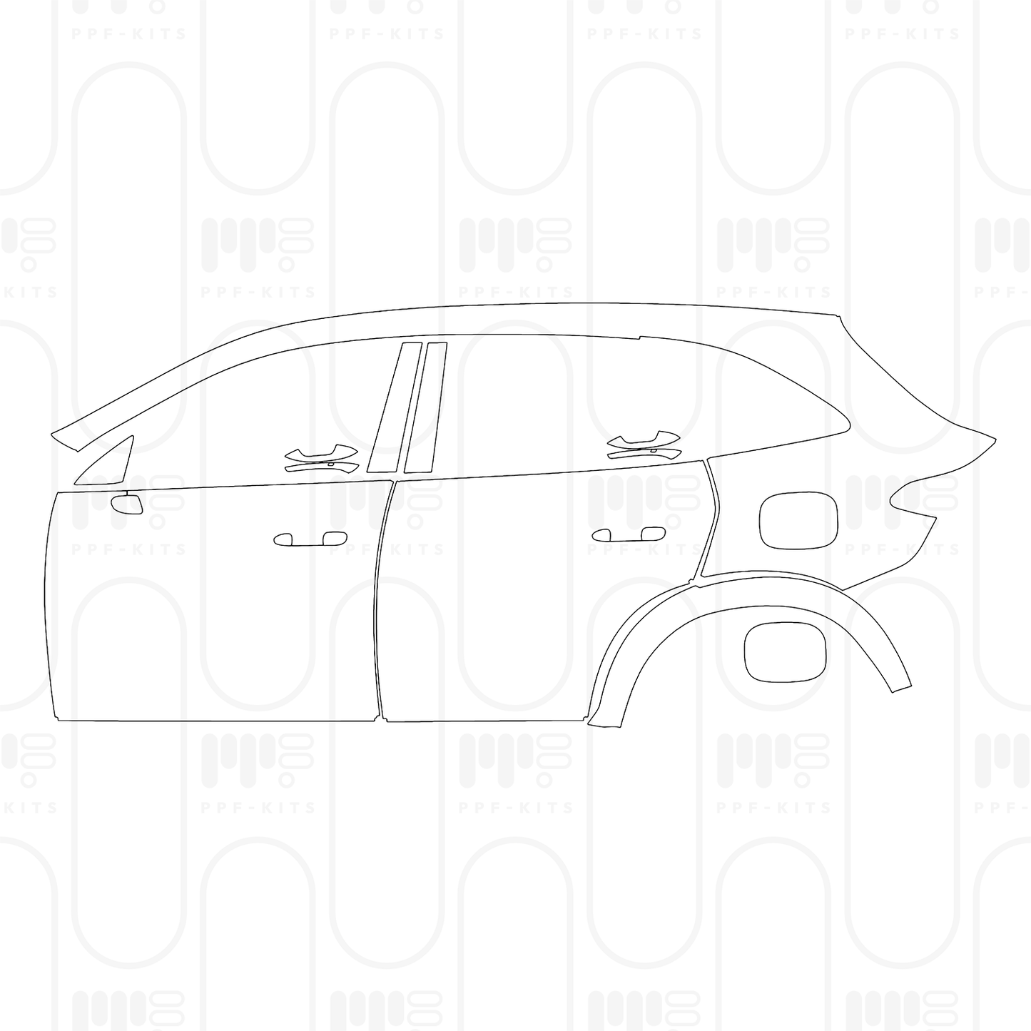 PPF prédécoupé Mercedes-Benz GLC SUV AMG GLC 63 S e Performance 2026