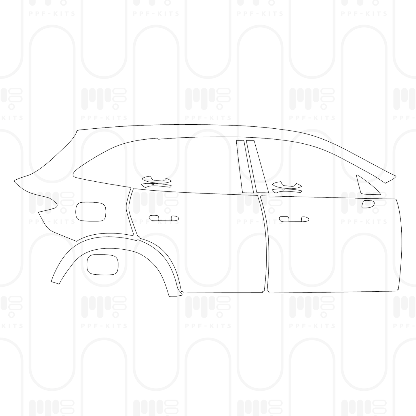 PPF prédécoupé Mercedes-Benz GLC SUV AMG GLC 63 S e Performance 2026