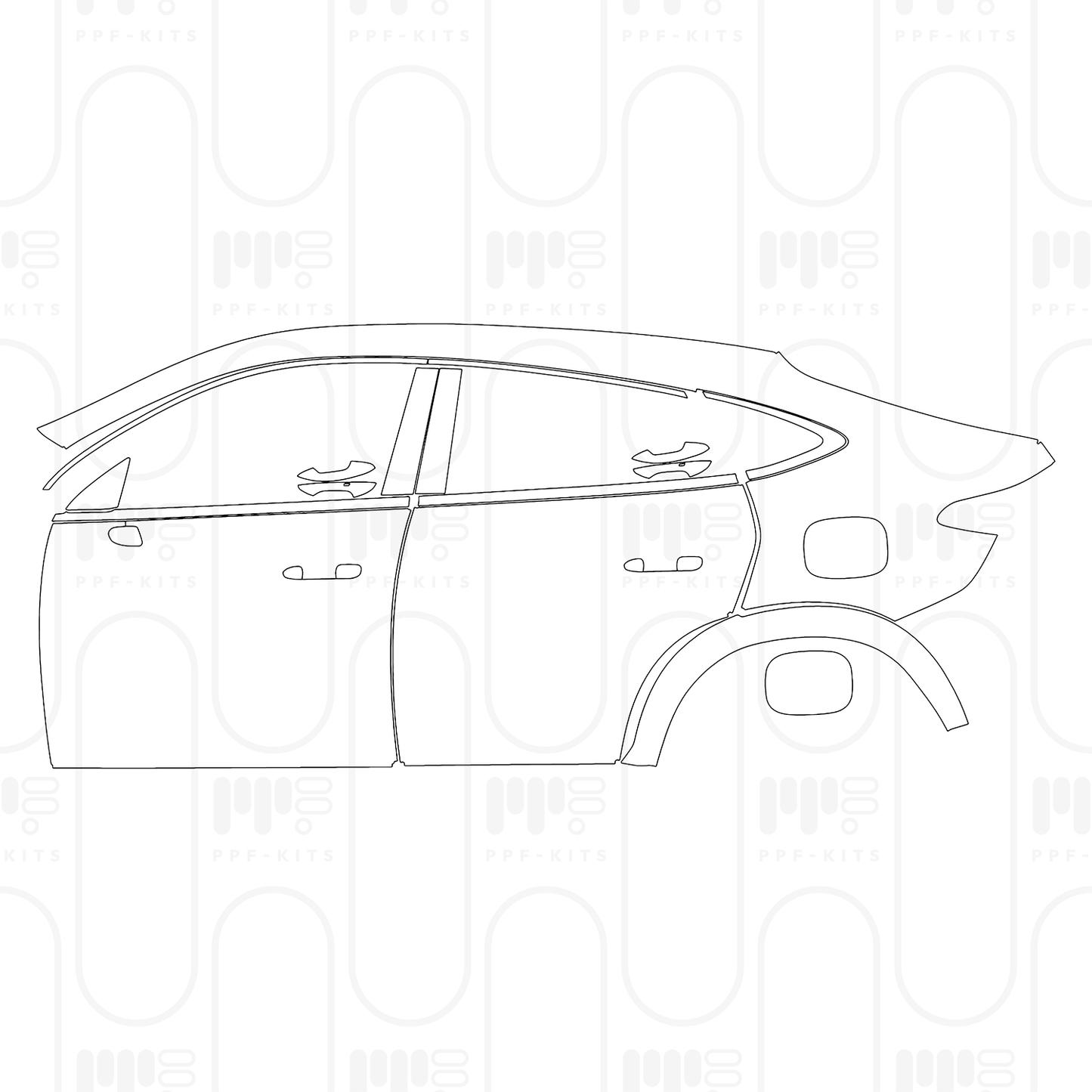 PPF prédécoupé Mercedes-Benz GLC Coupe AMG line 2026