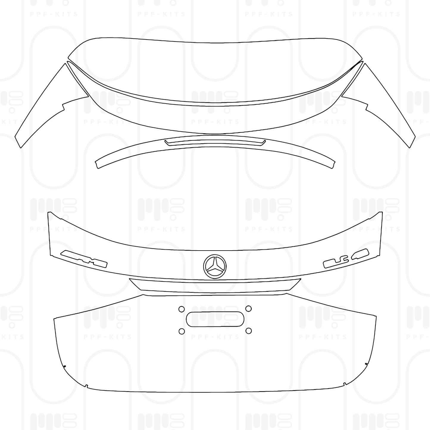 PPF prédécoupé Mercedes-Benz GLC SUV AMG GLC43 2026