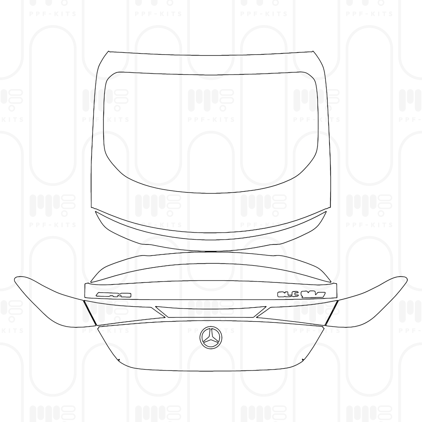 PPF prédécoupé Mercedes-Benz GLC Coupe AMG GLC 63 S e Performance 2026