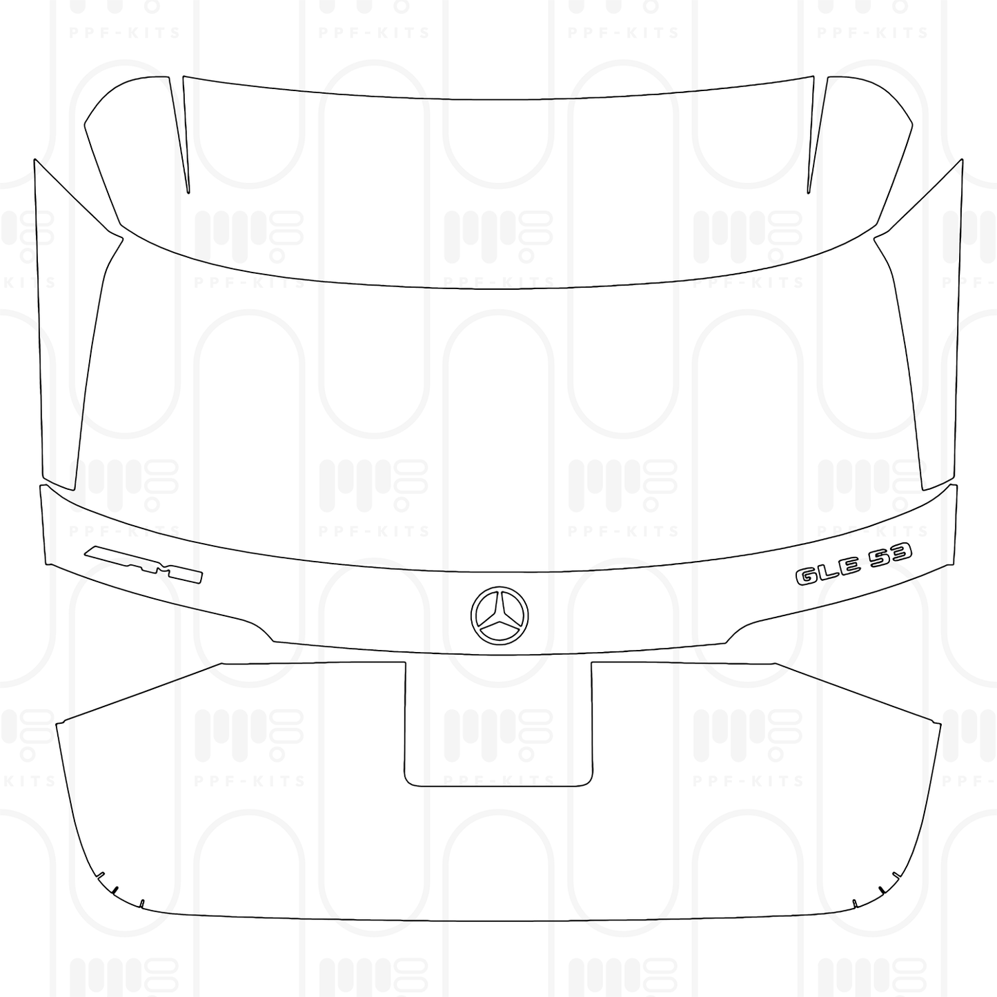 PPF prédécoupé Mercedes-Benz GLE SUV AMG GLE 53 2026