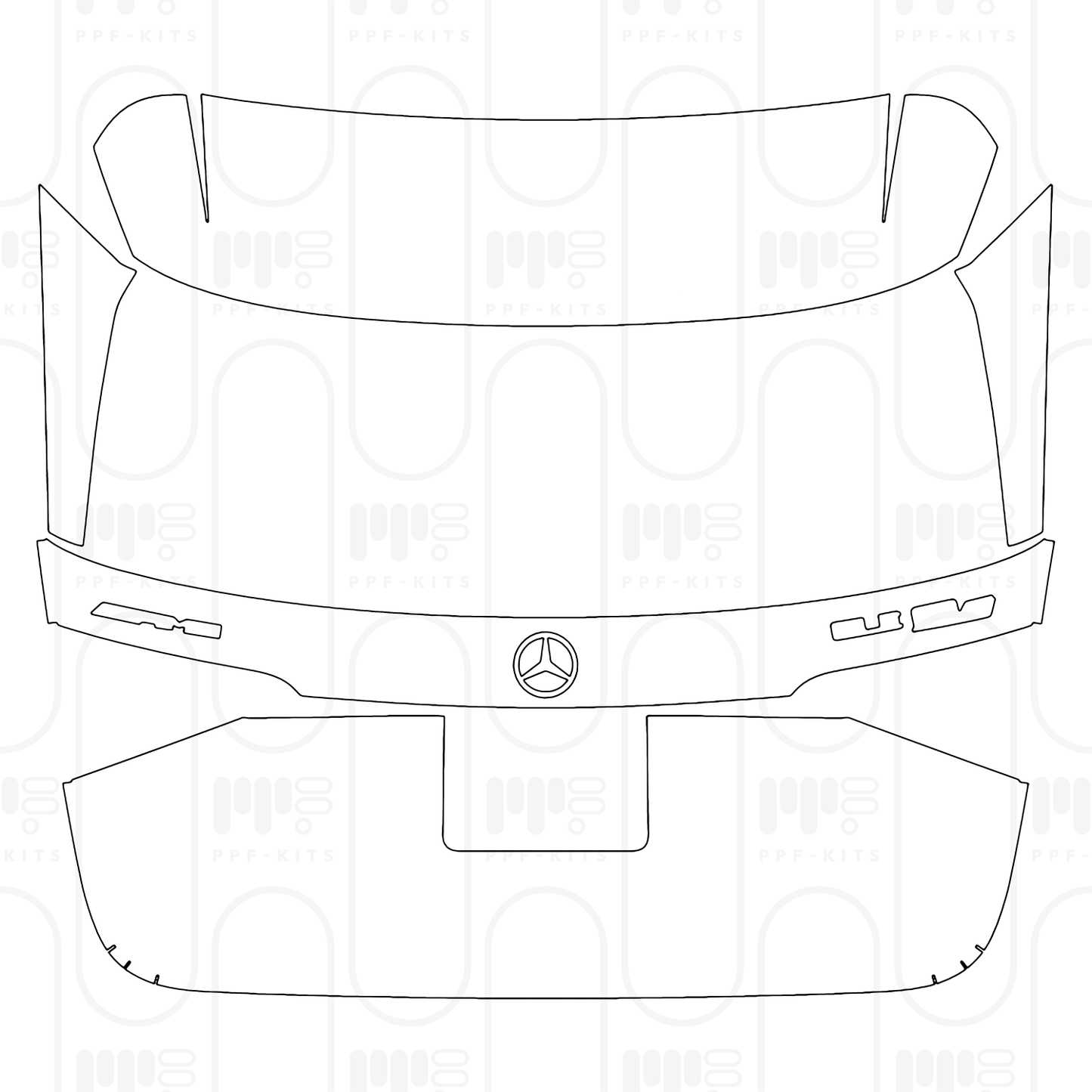 PPF prédécoupé Mercedes-Benz GLE SUV AMG GLE 63 S 2026