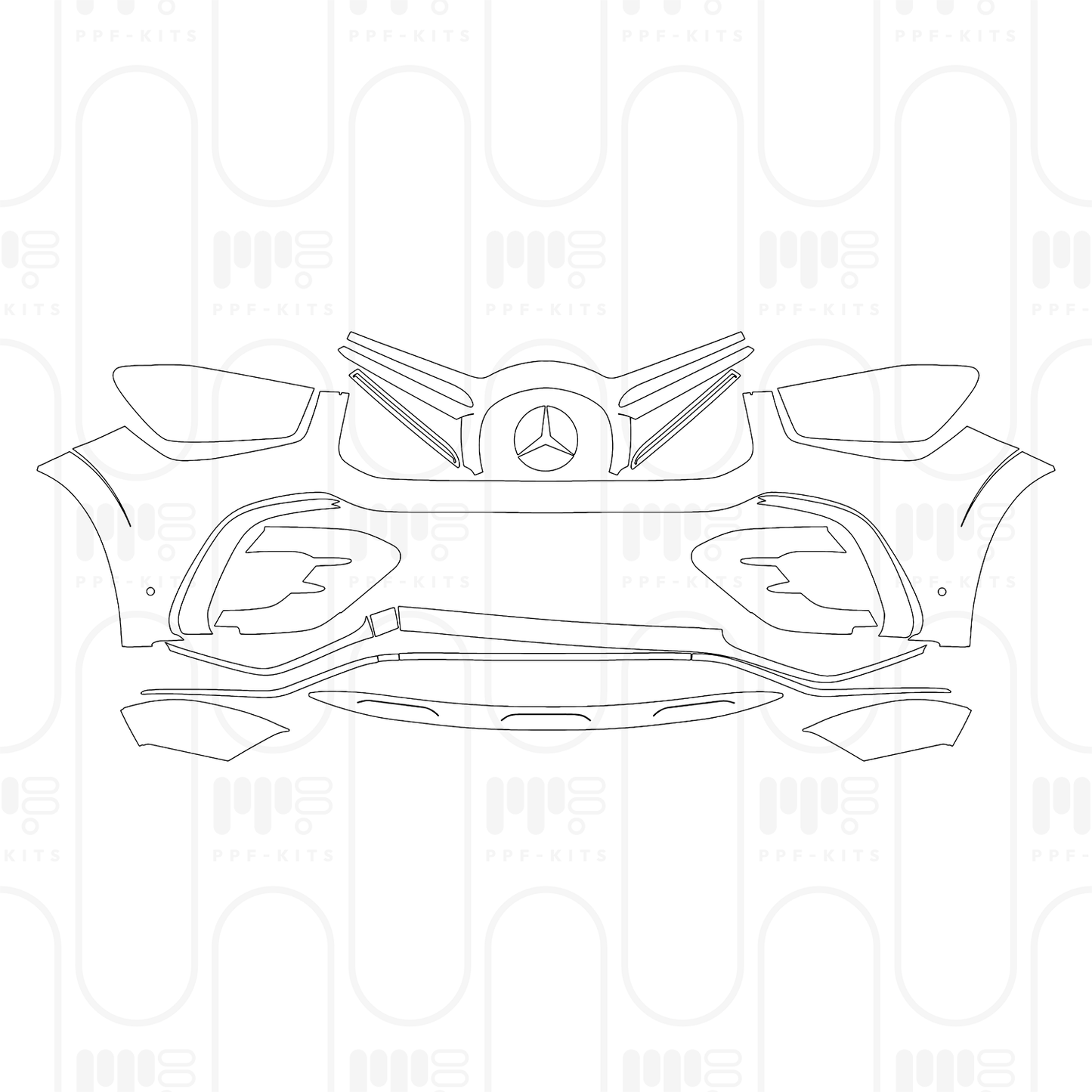 PPF prédécoupé Mercedes-Benz GLE SUV AMG line 2026