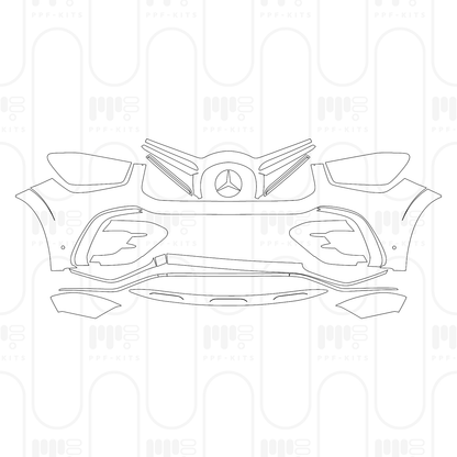 PPF prédécoupé Mercedes-Benz GLE SUV AMG line 2026