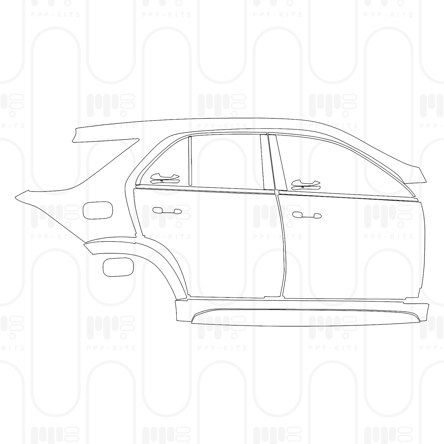 PPF prédécoupé Mercedes-Benz GLE SUV AMG line 2026