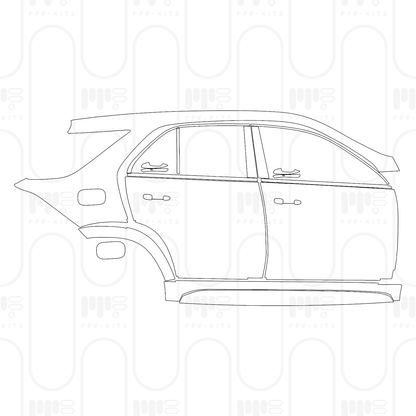 PPF prédécoupé Mercedes-Benz GLE SUV AMG line 2026