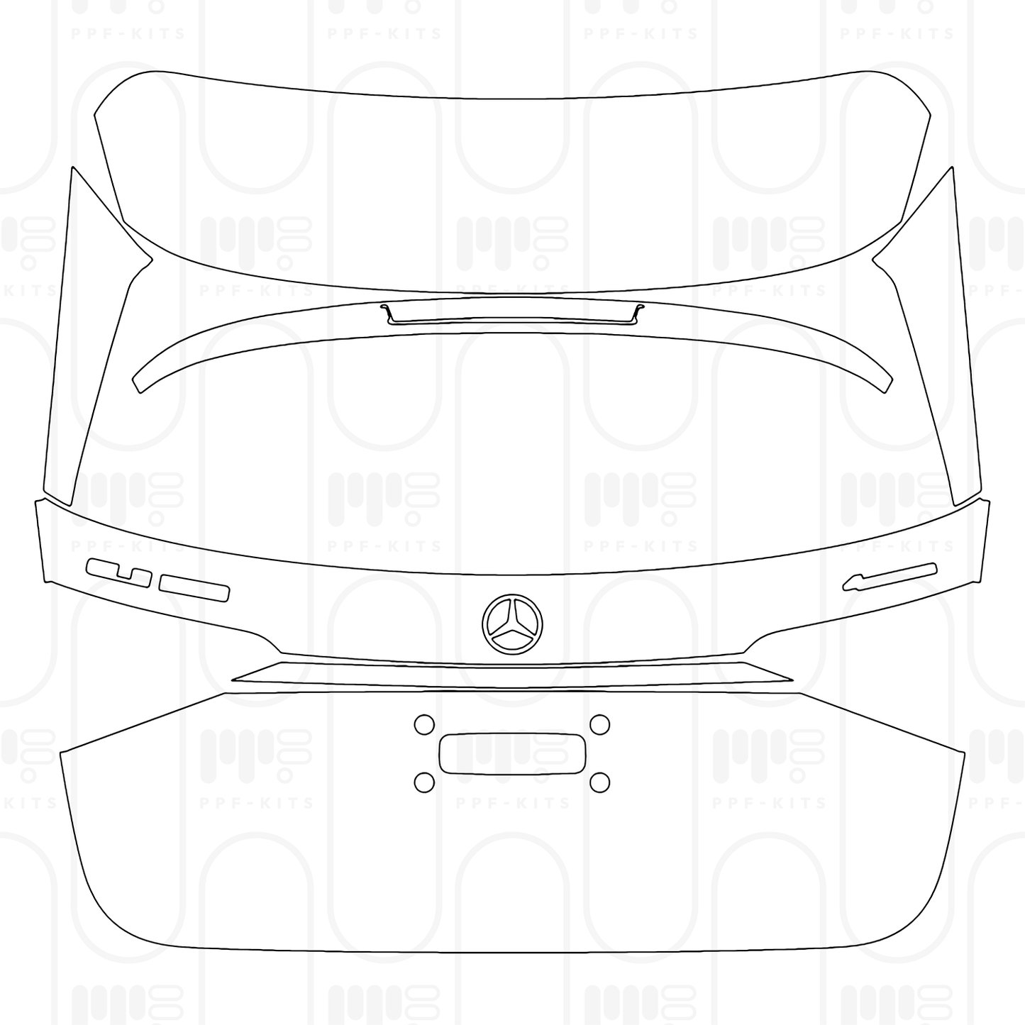 PPF prédécoupé Mercedes-Benz GLE SUV AMG line 2026