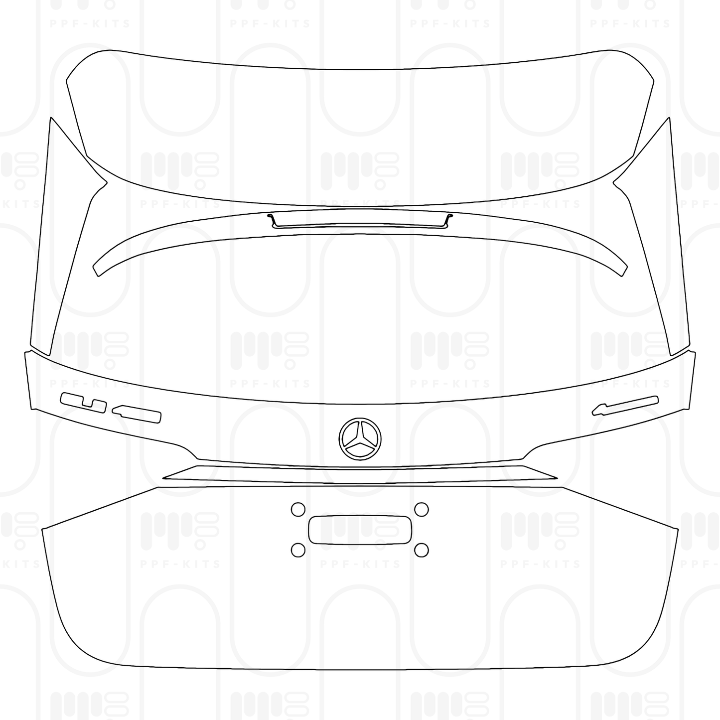 PPF prédécoupé Mercedes-Benz GLE SUV AMG line 2026
