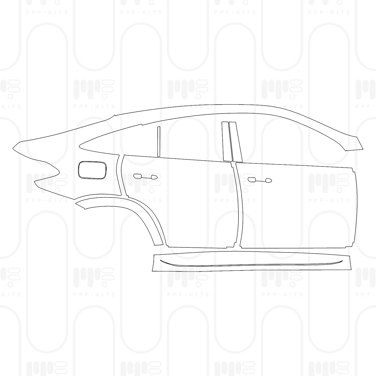 PPF prédécoupé Mercedes-Benz GLE Coupe AMG Line 2026