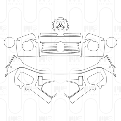 PPF prédécoupé Mercedes-Benz G Class G 580 with EQ-Technology AMG Line 2026
