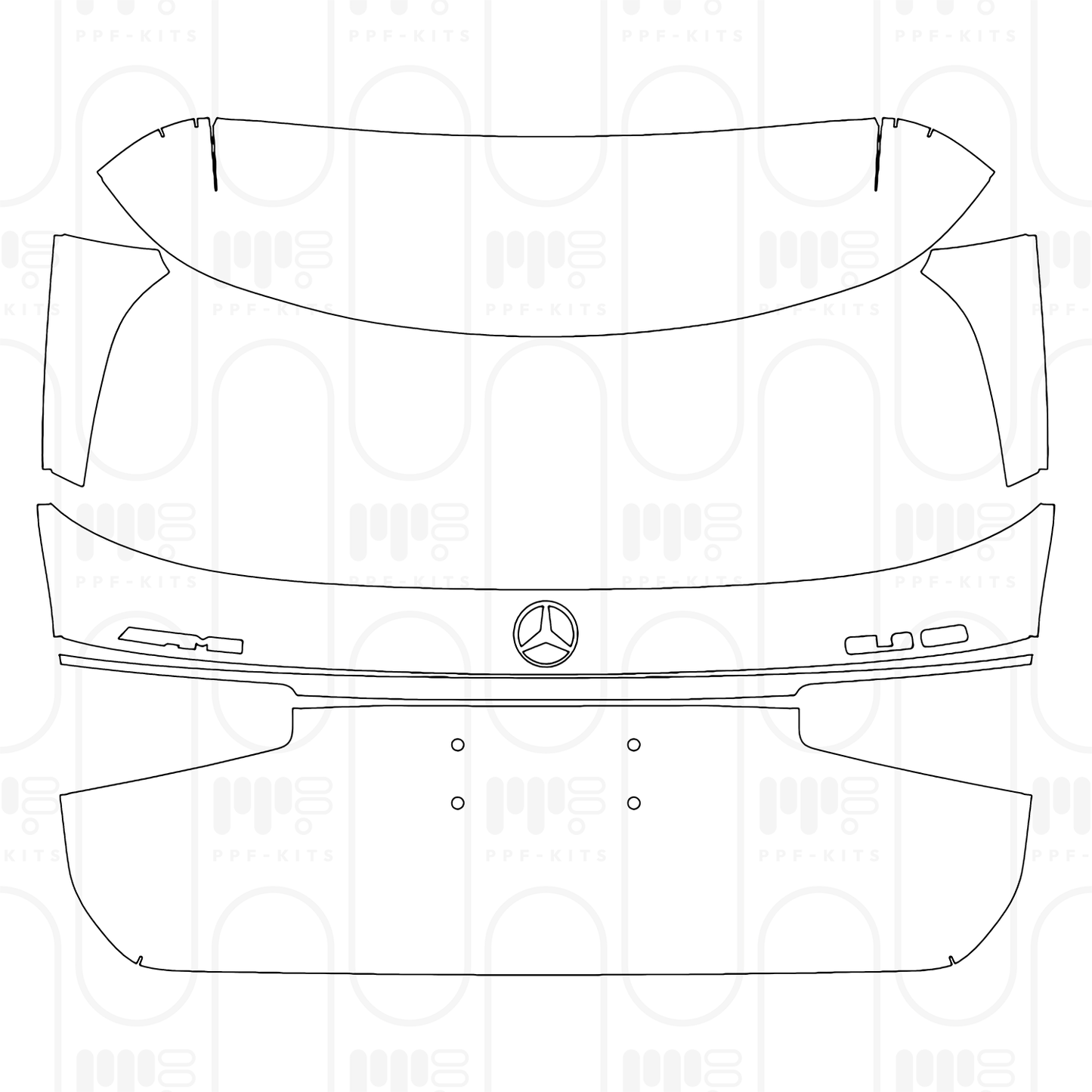 PPF prédécoupé Mercedes-Benz GLS AMG GLS 63 2026