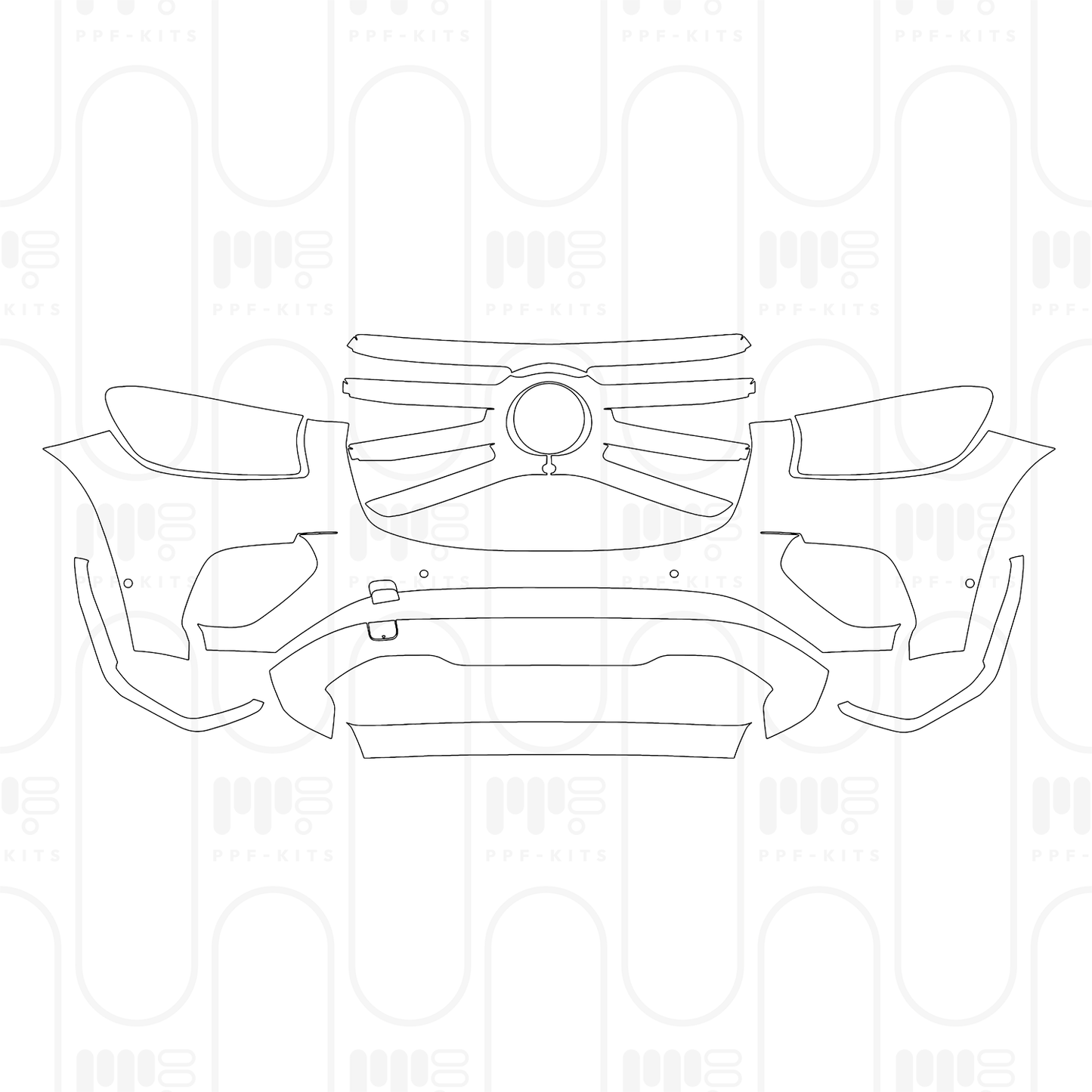 PPF prédécoupé Mercedes-Benz GLS Base 2026