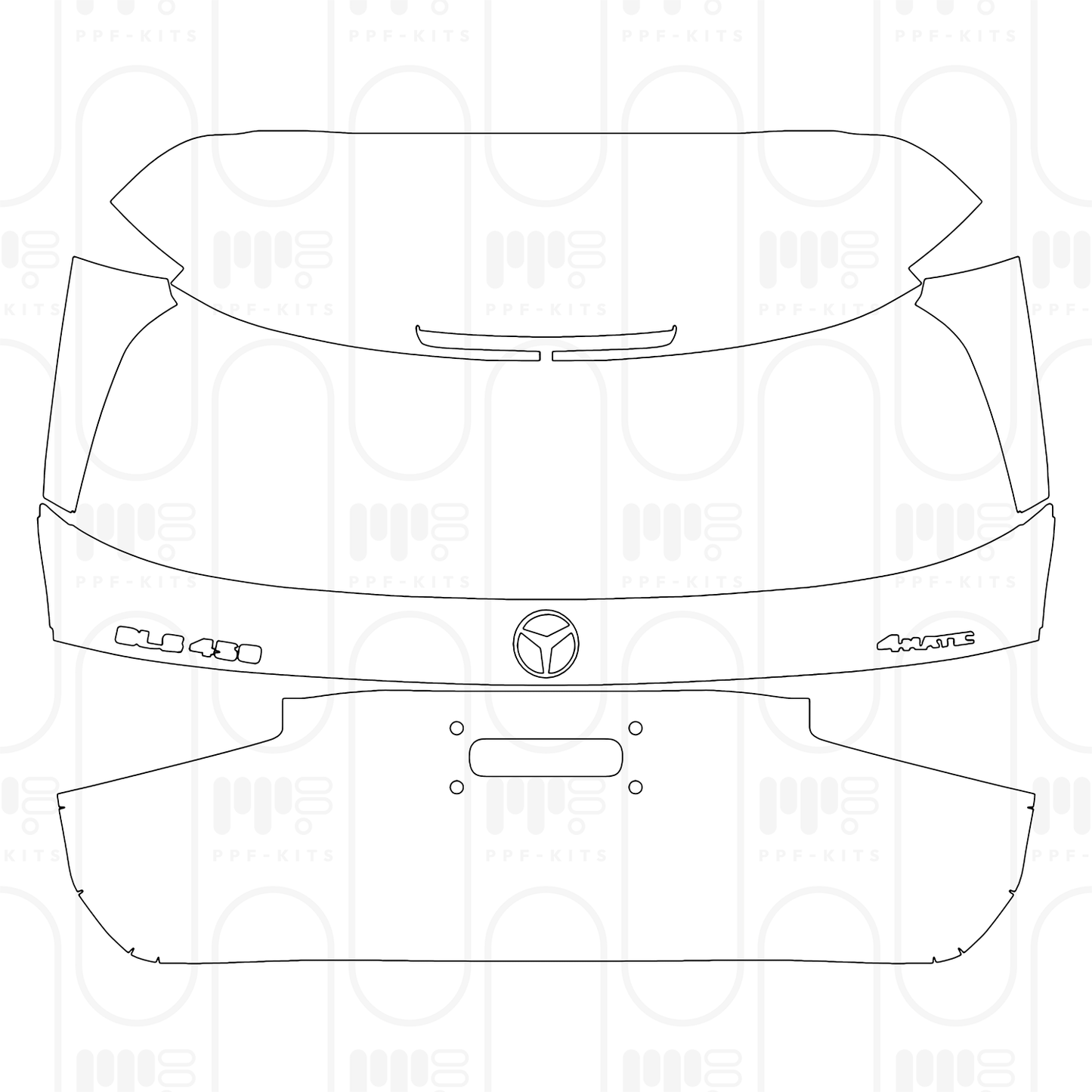 PPF prédécoupé Mercedes-Benz GLS Base 2026