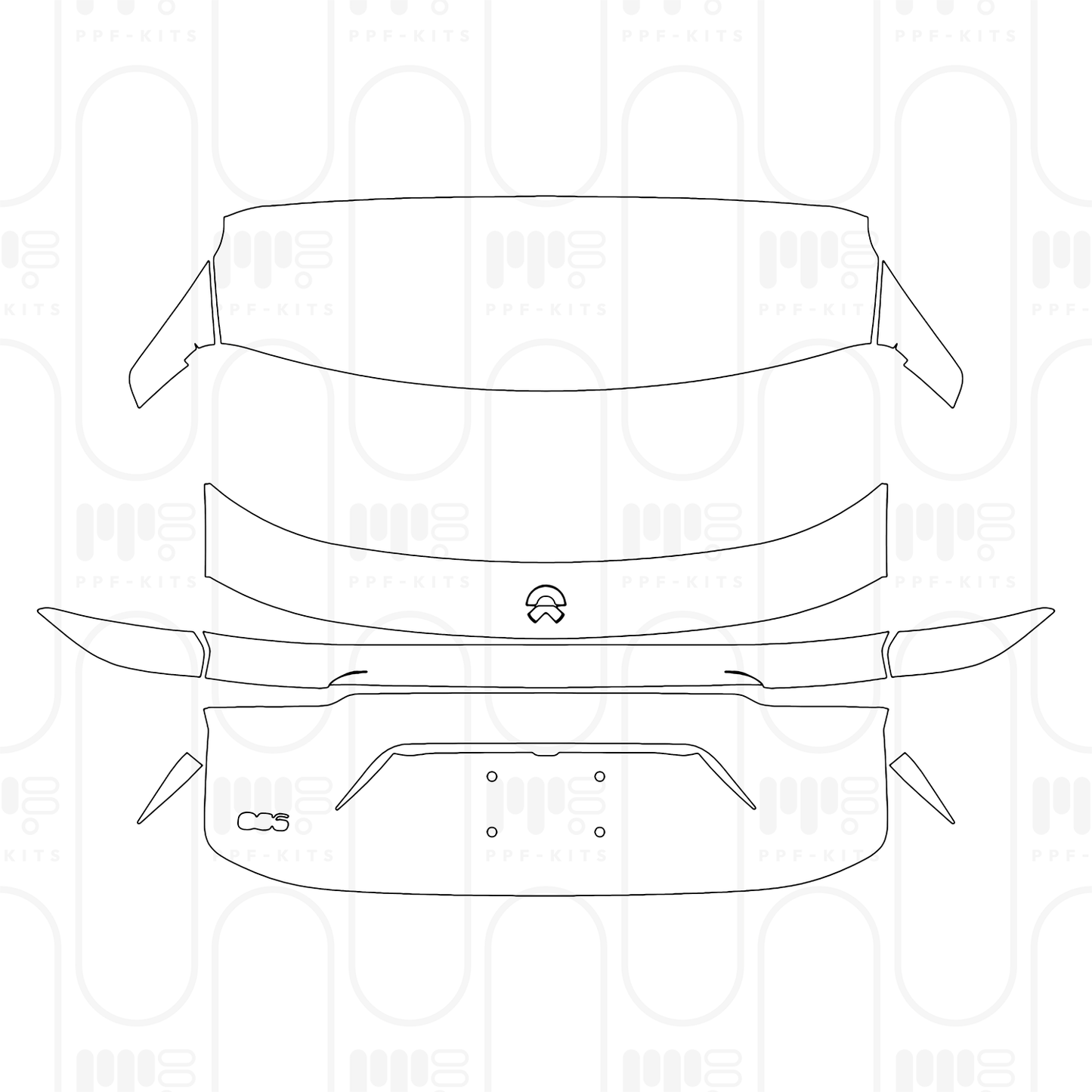 PPF prédécoupé NIO ES6 2026