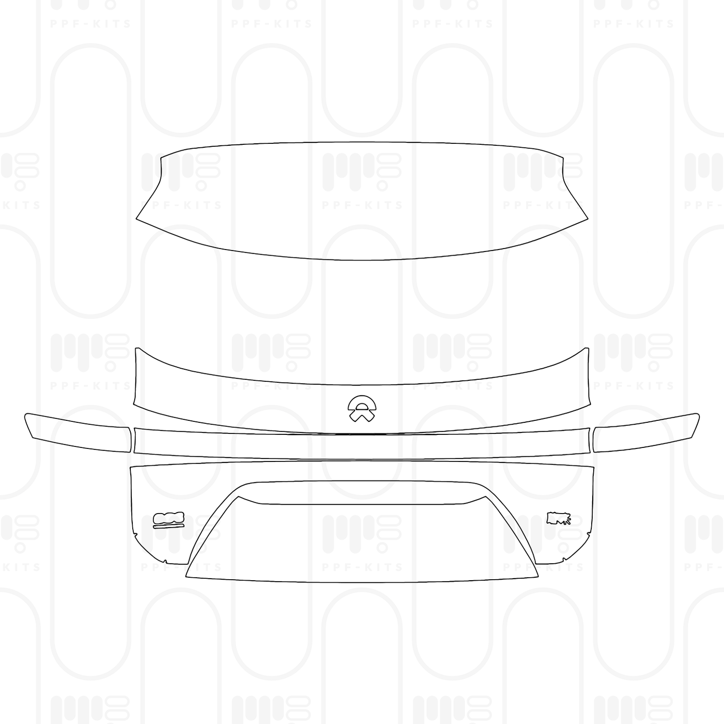 PPF prédécoupé NIO ES8 2026