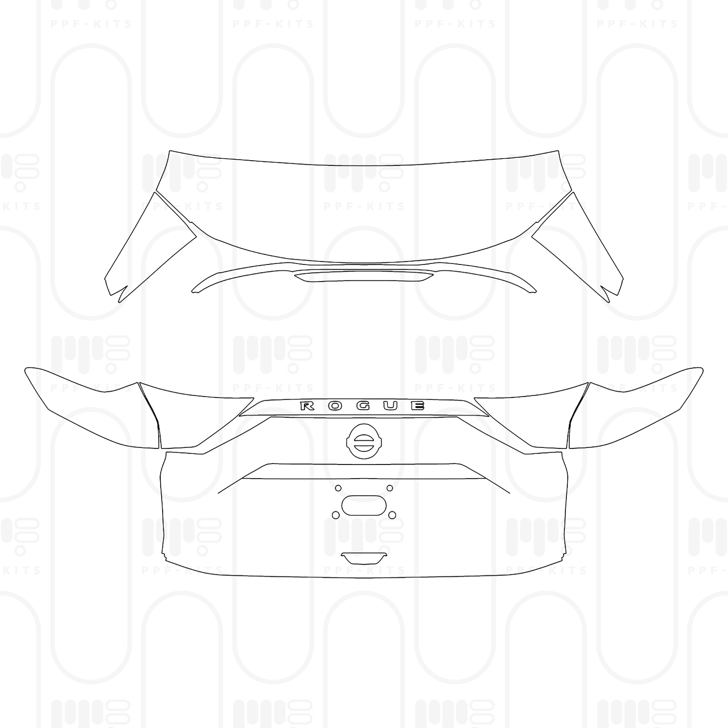 PPF prédécoupé Nissan Rogue SL 2026