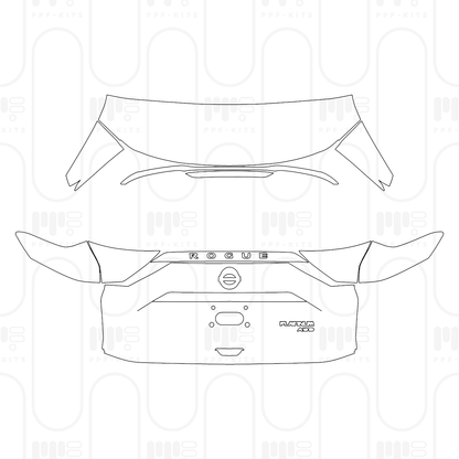 PPF prédécoupé Nissan Rogue Platinum 2026