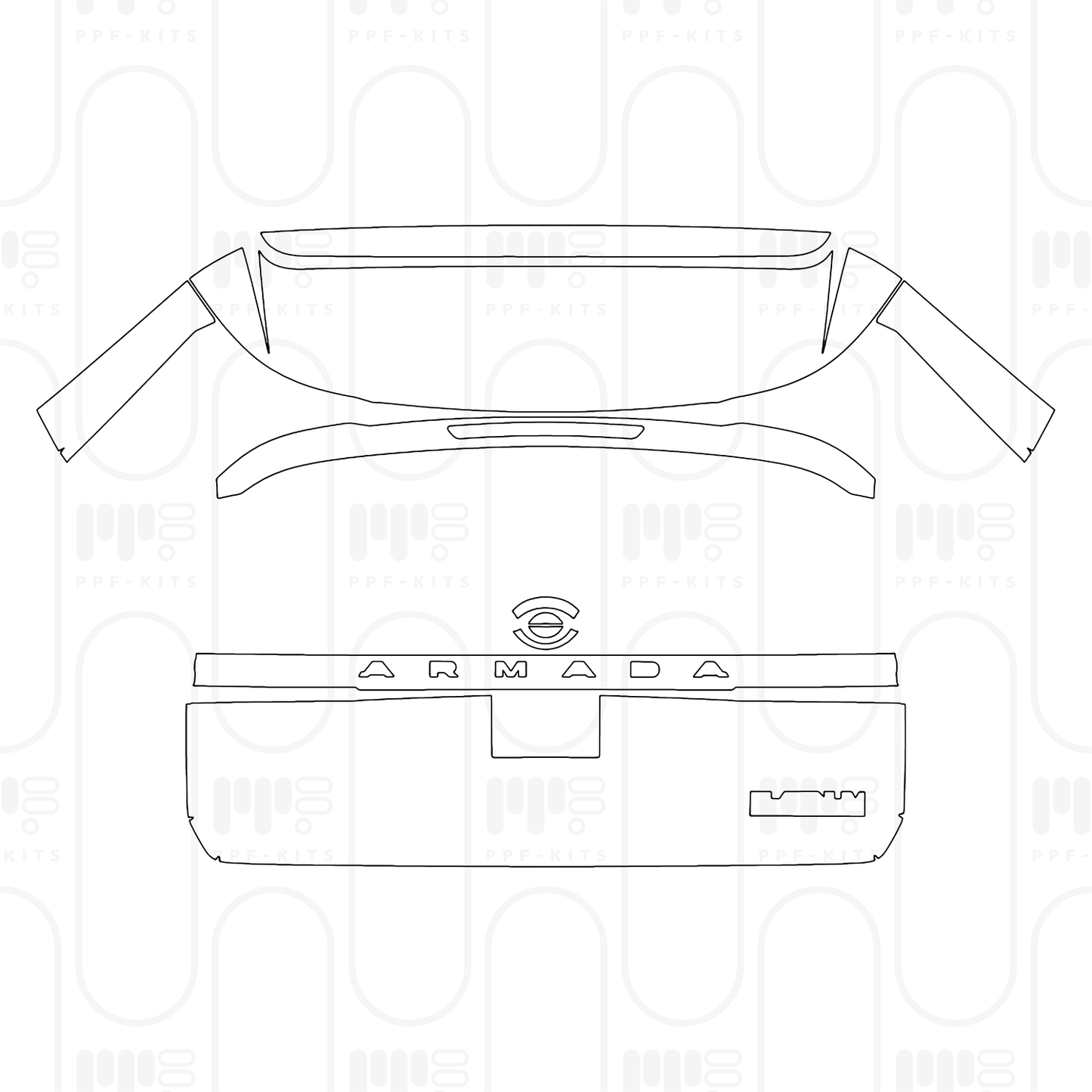 PPF prédécoupé Nissan Armada (US) Platinum Reserve 2026