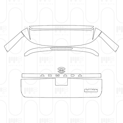 PPF prédécoupé Nissan Armada (US) Platinum Reserve 2026