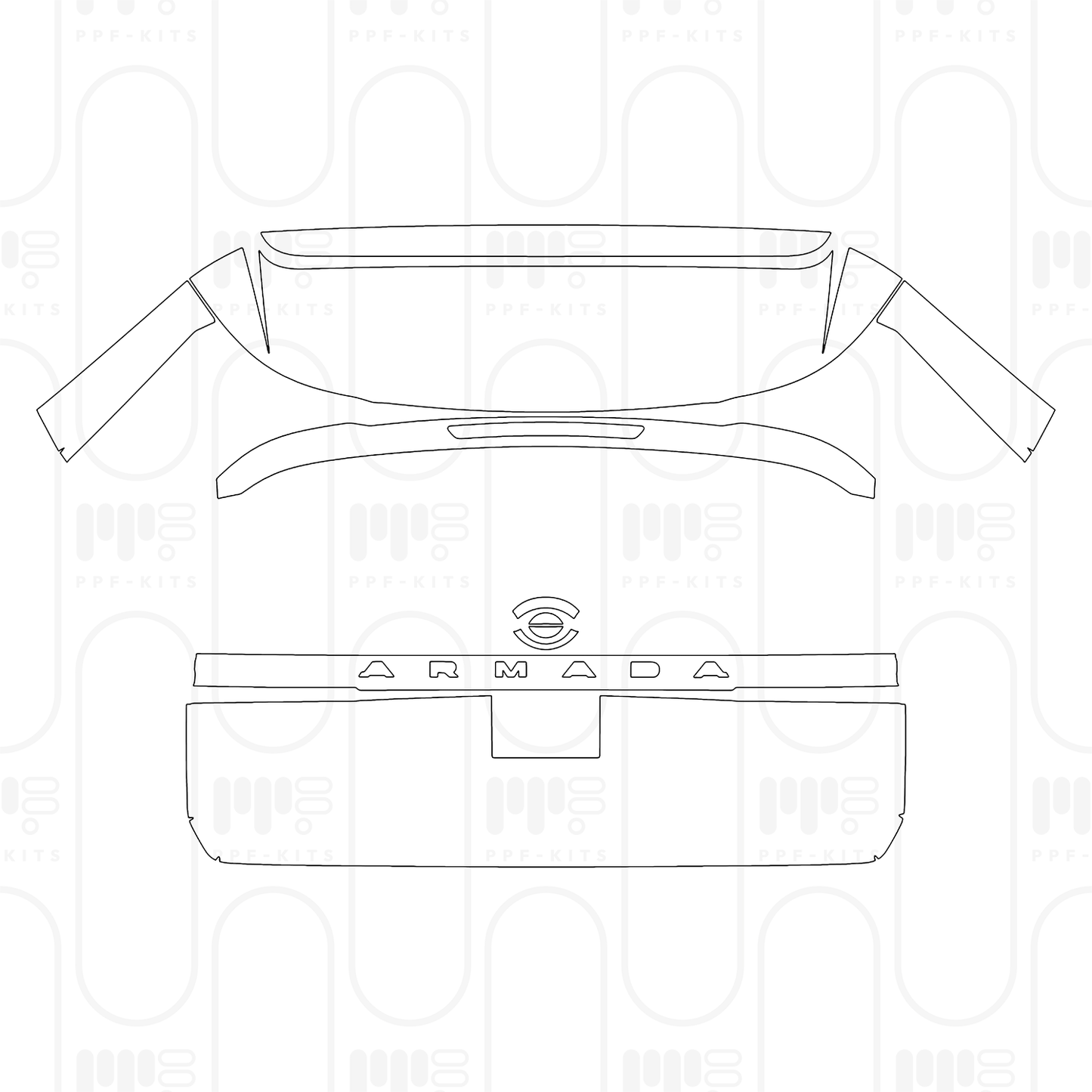 PPF prédécoupé Nissan Armada (US) Platinum 2026