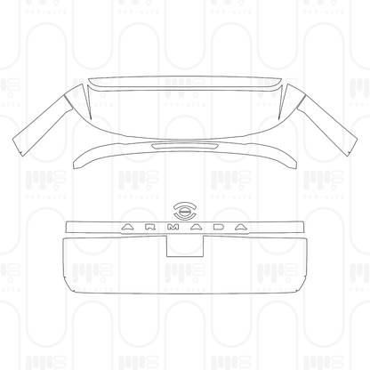 PPF prédécoupé Nissan Armada (US) Platinum 2026